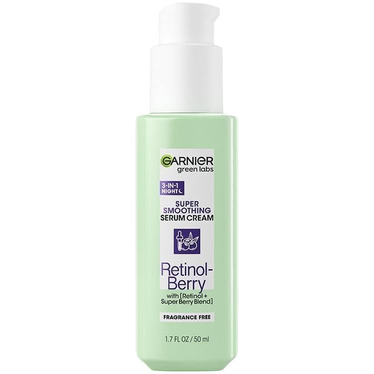 Garnier Green Labs serum under-eye application demonstrates how well-rested under-eye skin could appear