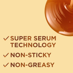 Garnier Honey Treasures serum texture glimpsing lightweight, non-sticky finish