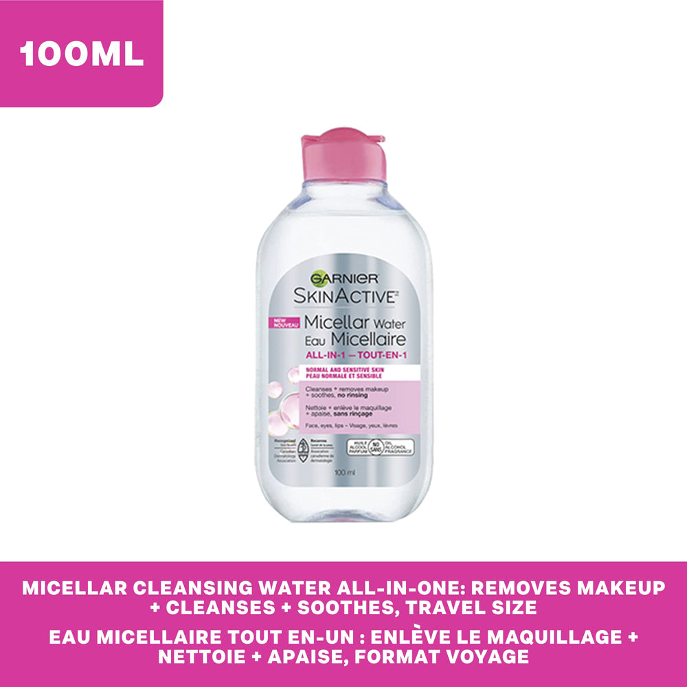 Garnier Micellar Cleansing Water cruelty-free badge on bottle