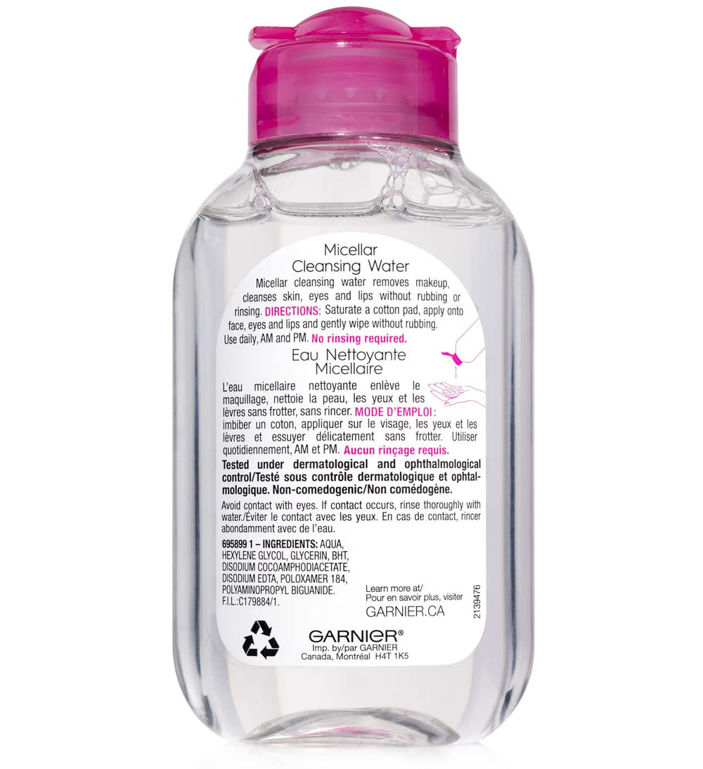 Garnier Micellar Cleansing Water for daily AM/PM use in routine