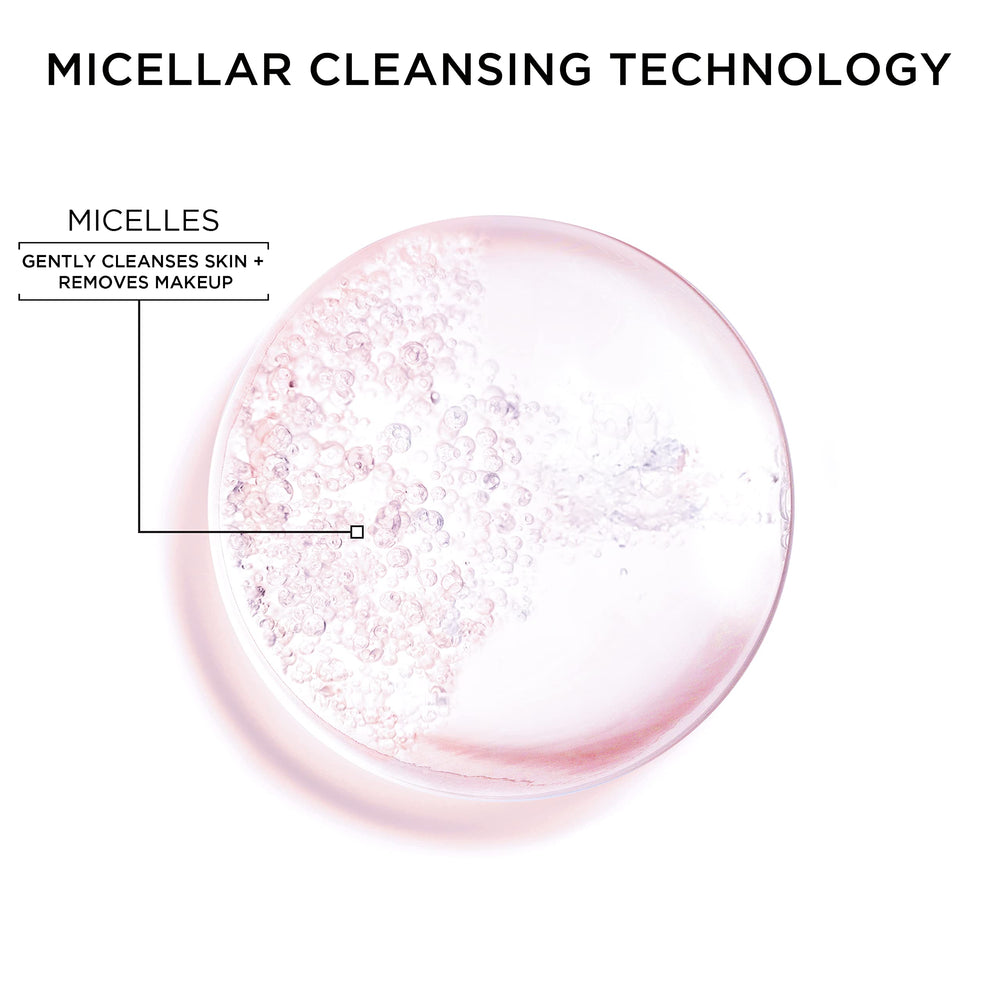Garnier Micellar Water eye makeup removal scene demonstrates safe cleansing around eyes