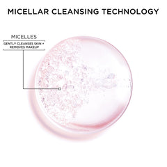 Garnier Micellar Water eye makeup removal scene demonstrates safe cleansing around eyes