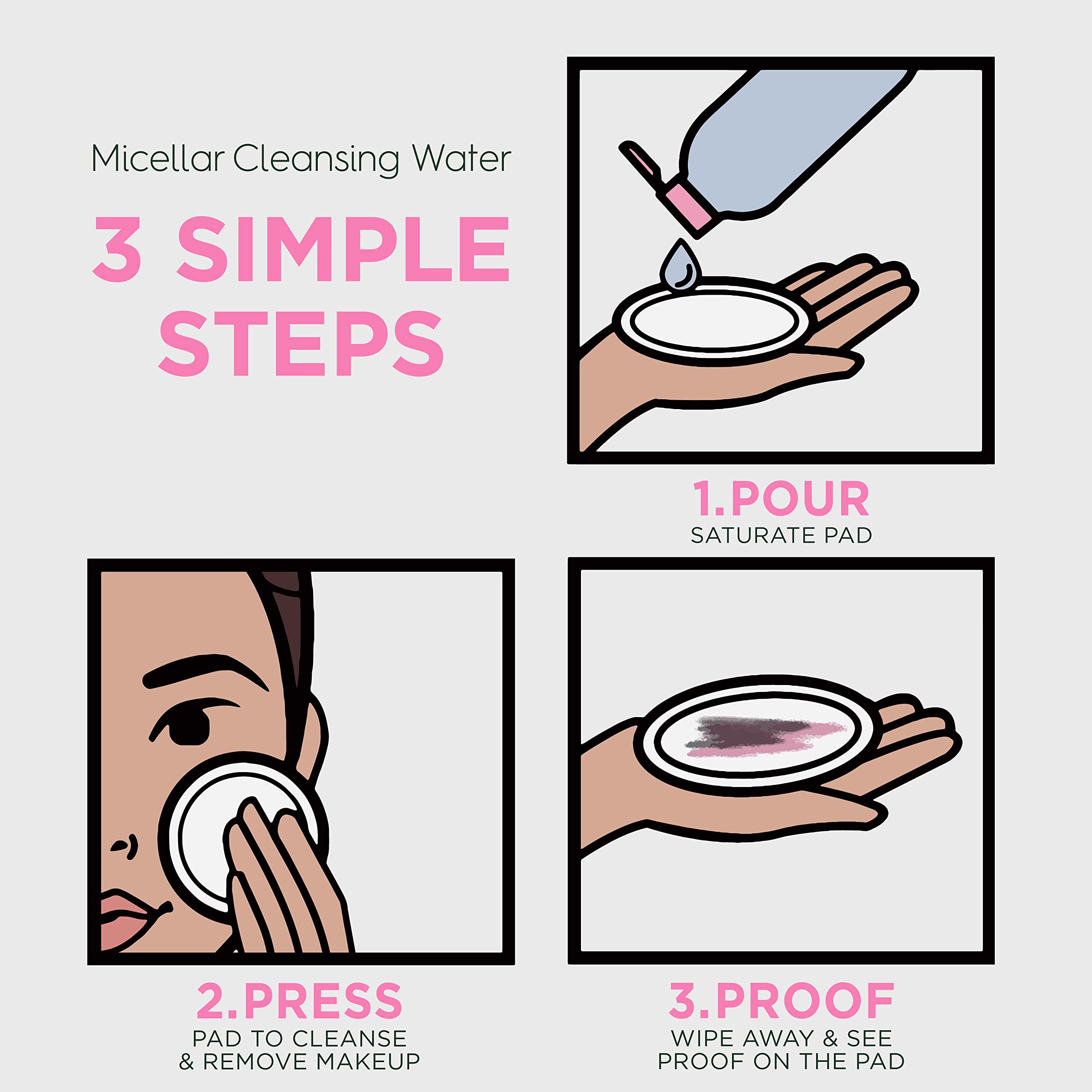 Garnier Micellar Water bottle cleansing face for a matte, residue-free finish