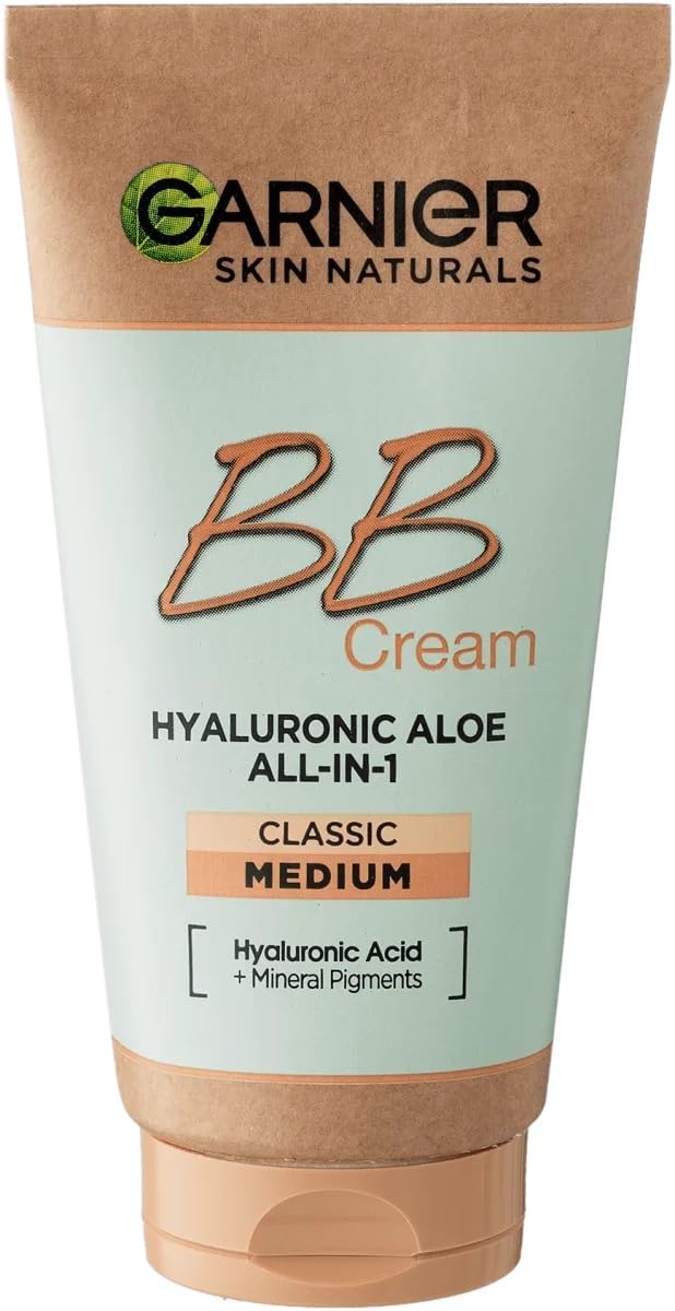 Garnier Miracle Skin Perfector BB Cream with Hyaluronic Acid for soothing hydration.