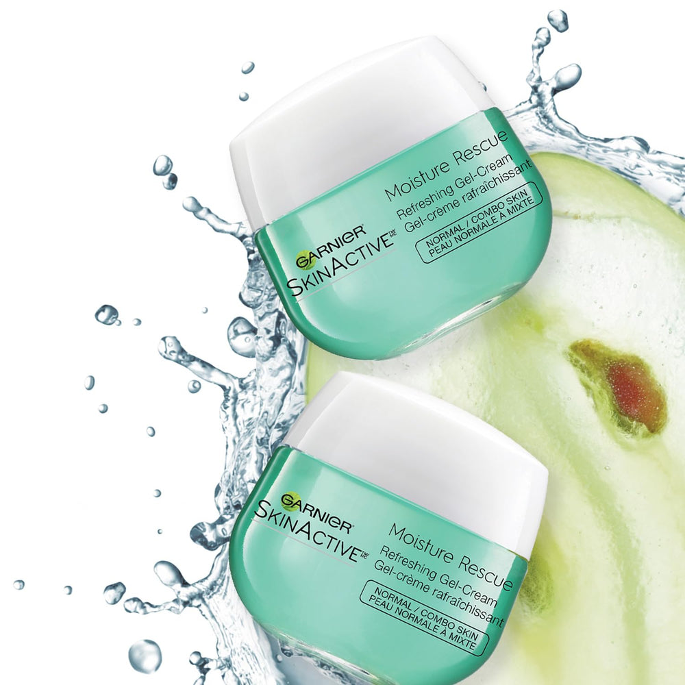 Garnier Moisture Rescue packaging two-pack image emphasizing value and versatility
