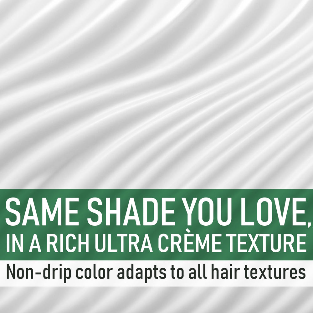 Garnier Nutrisse color-chart indicates shade range including vegan options