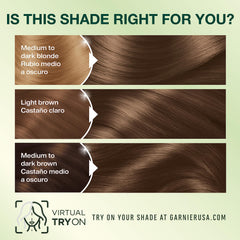 Garnier Nutrisse five-fruit oil blend nourishes hair during color