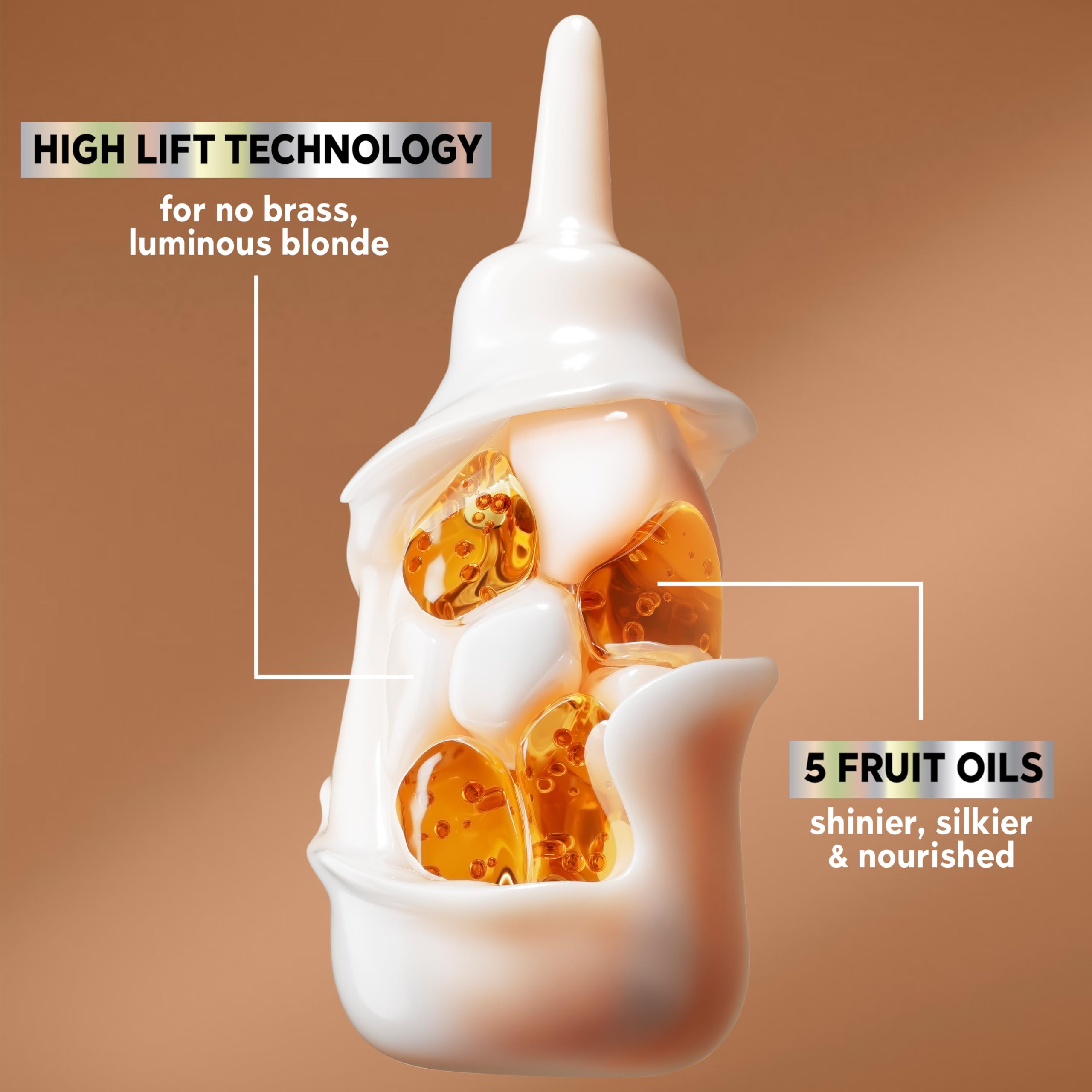 Garnier Nutrisse LC2 cream application demonstrates even coverage