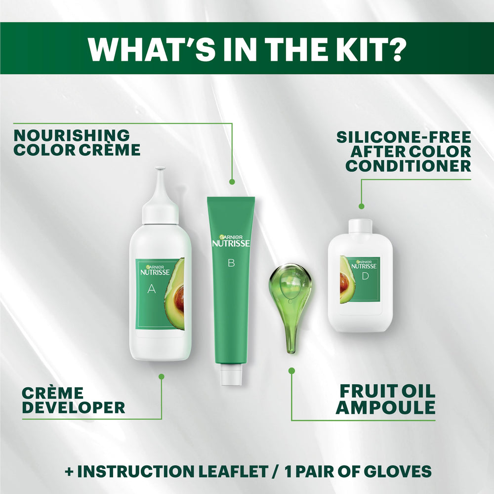 Garnier Nutrisse glossy-finish result promising radiant color