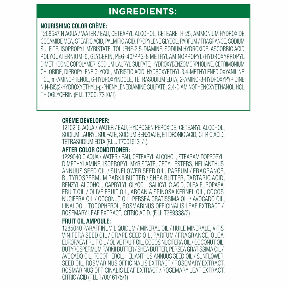 Garnier Nutrisse vegan cruelty-free shade variety for customizable looks