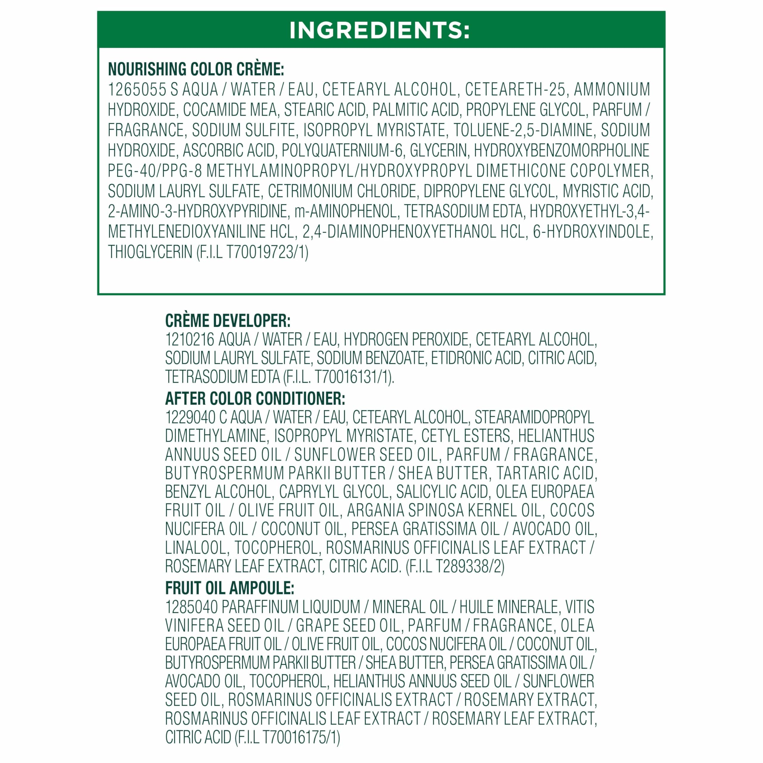 Garnier Nutrisse packaging may vary by shipment