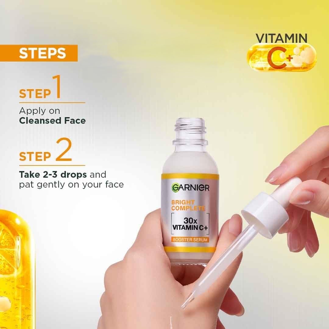Garnier Skin Naturals Glow Serum in a daily routine scene