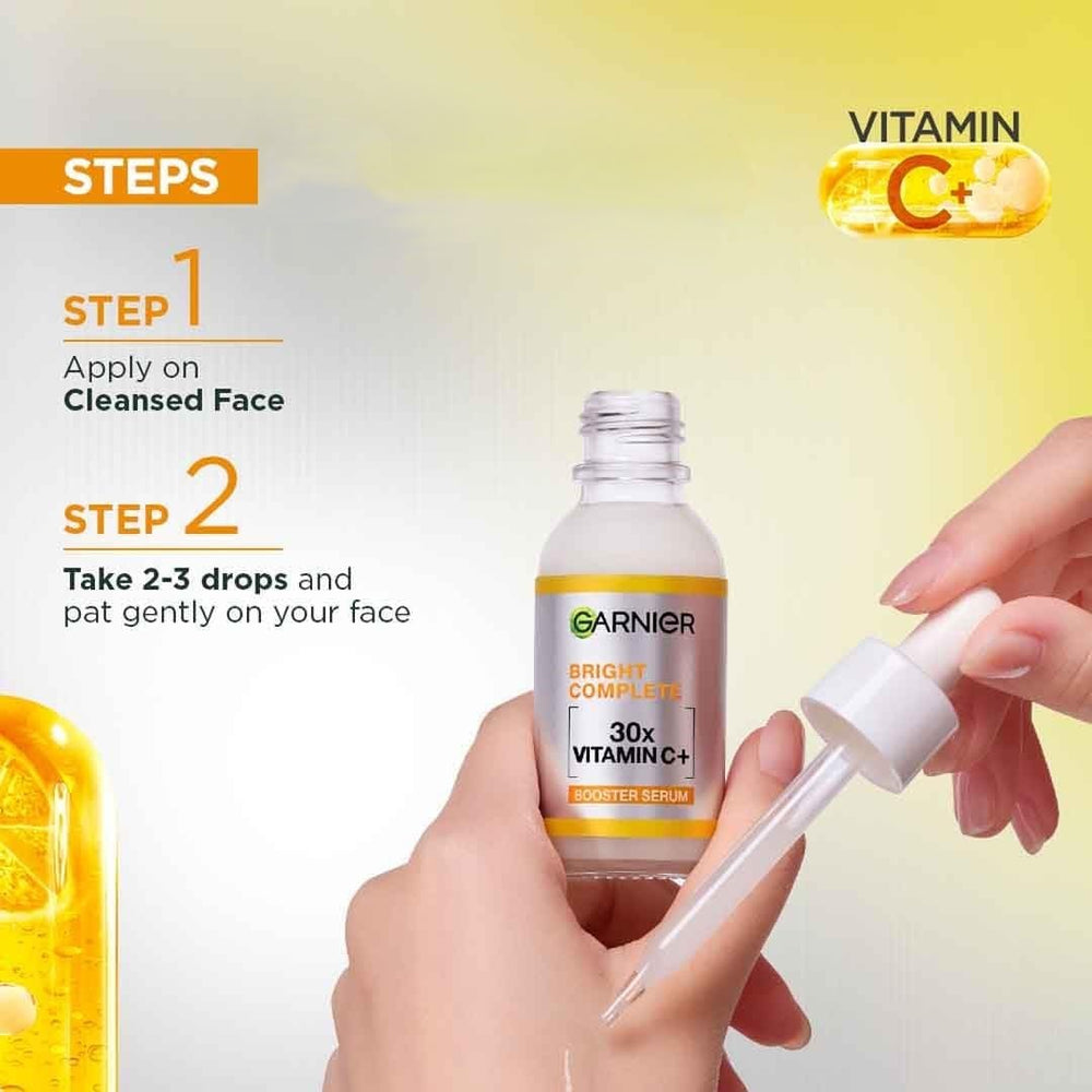 Garnier Skin Naturals Glow Serum in a daily routine scene