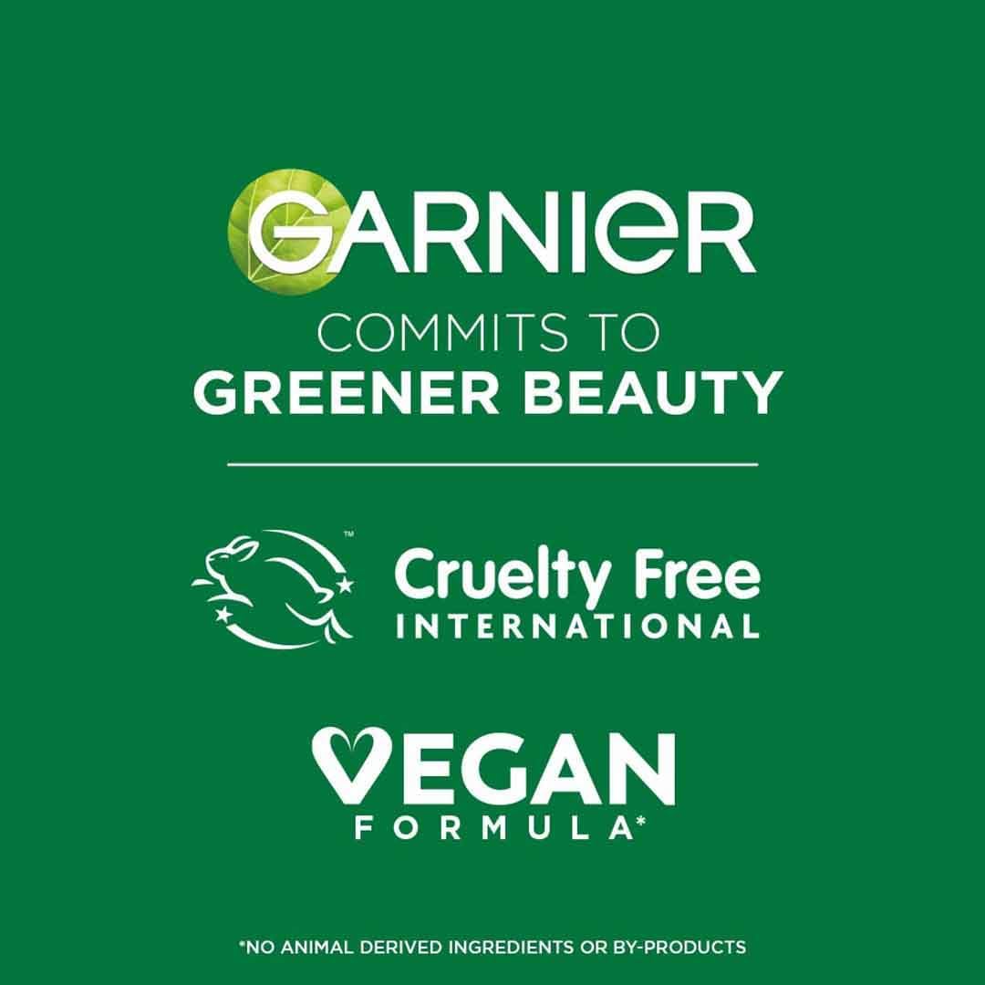 Garnier Skin Naturals Glow Serum ingredient visual hints at vitamin C benefits