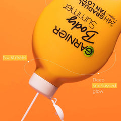 Garnier Summer Body Deep on deeper skin tone for even glow.