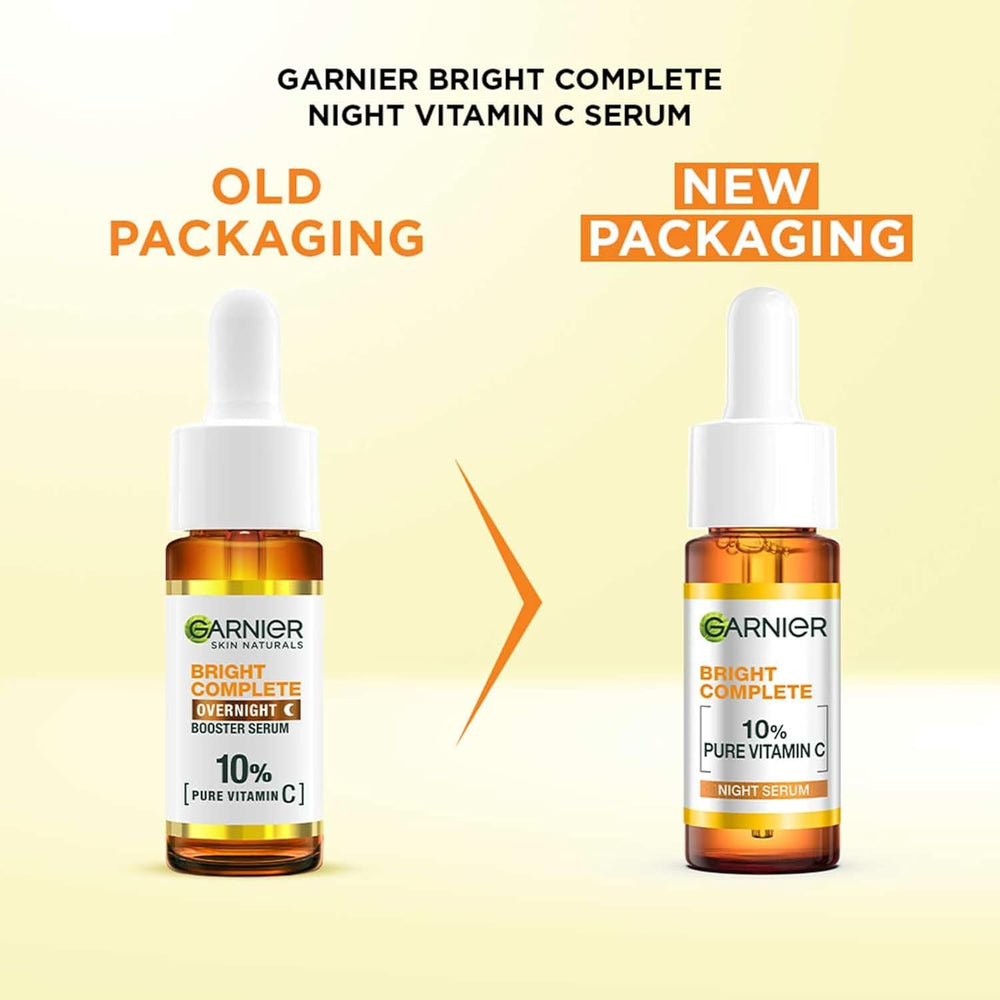 Garnier Targeted Anti Dark Spot Night Serum bottle pump for precise nightly application