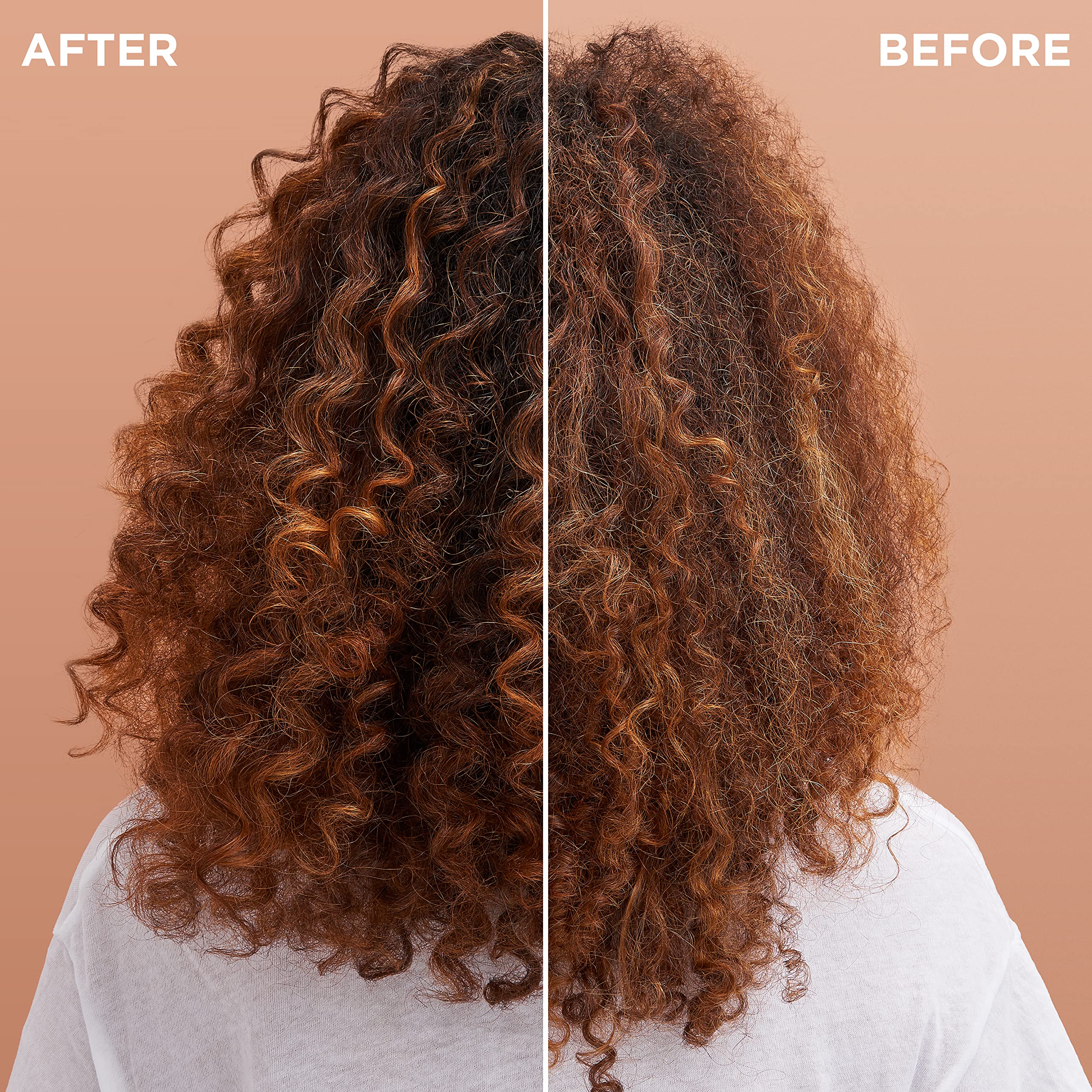 Garnier Whole Blends frizz-control outcome on dry hair with coconut oil and cocoa butter