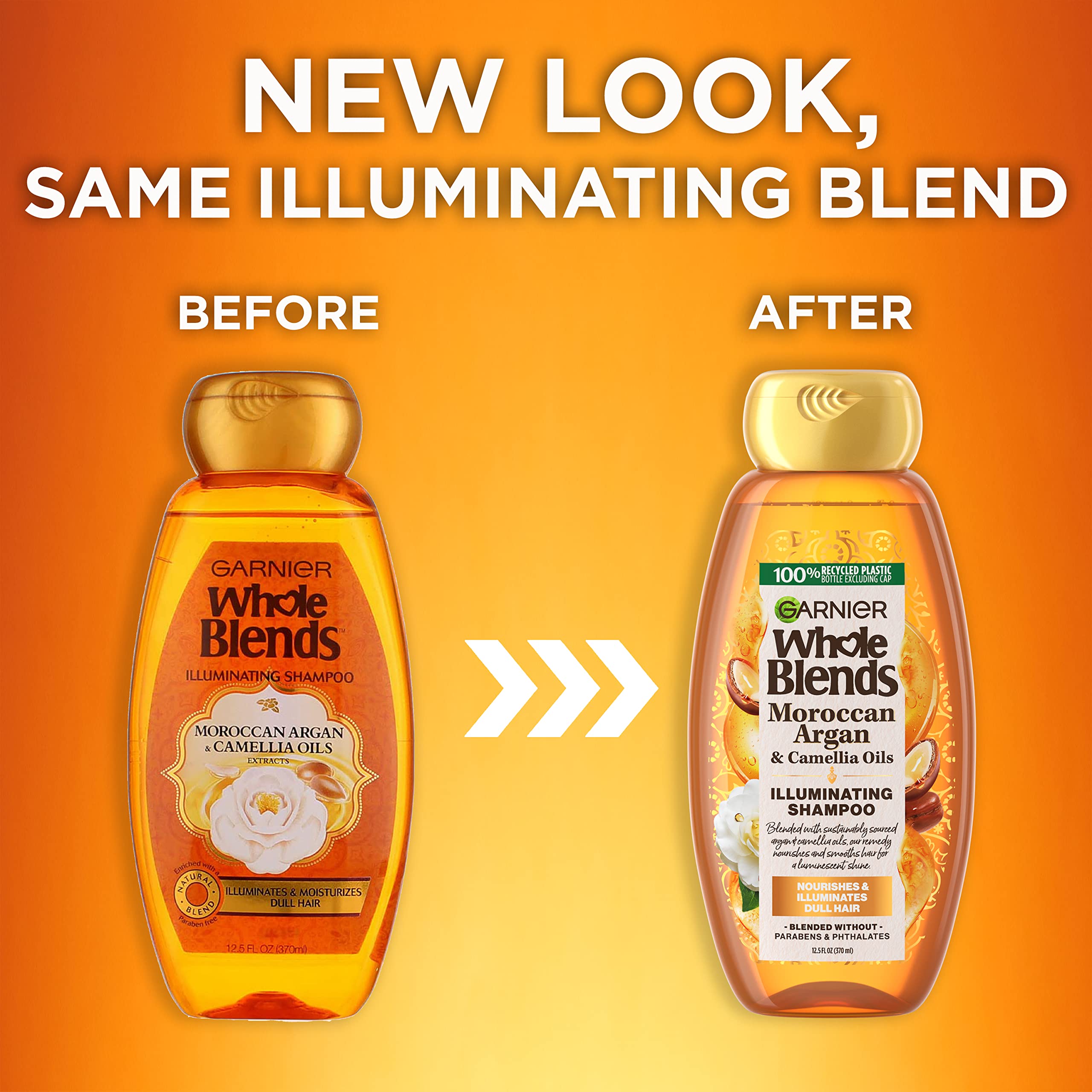 Garnier packaging from 100% recycled plastic bottles for greener beauty