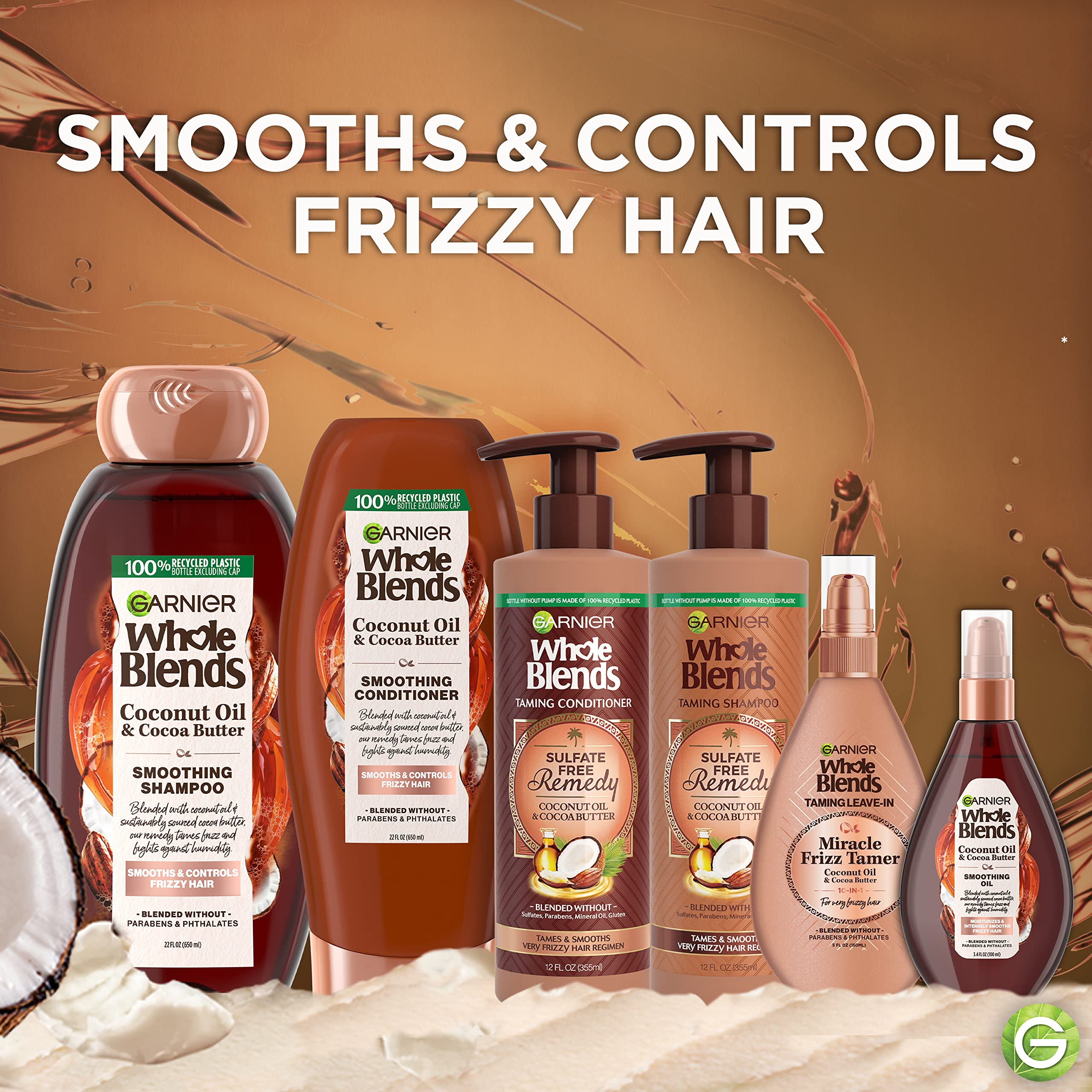Garnier Whole Blends shampoo lather close-up suggests hydration for hair