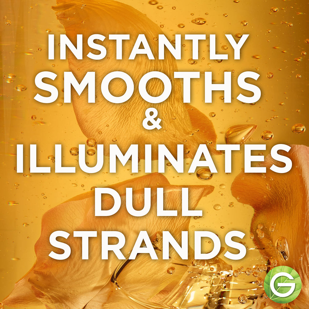 Garnier Whole Blends silky shine on hair after use