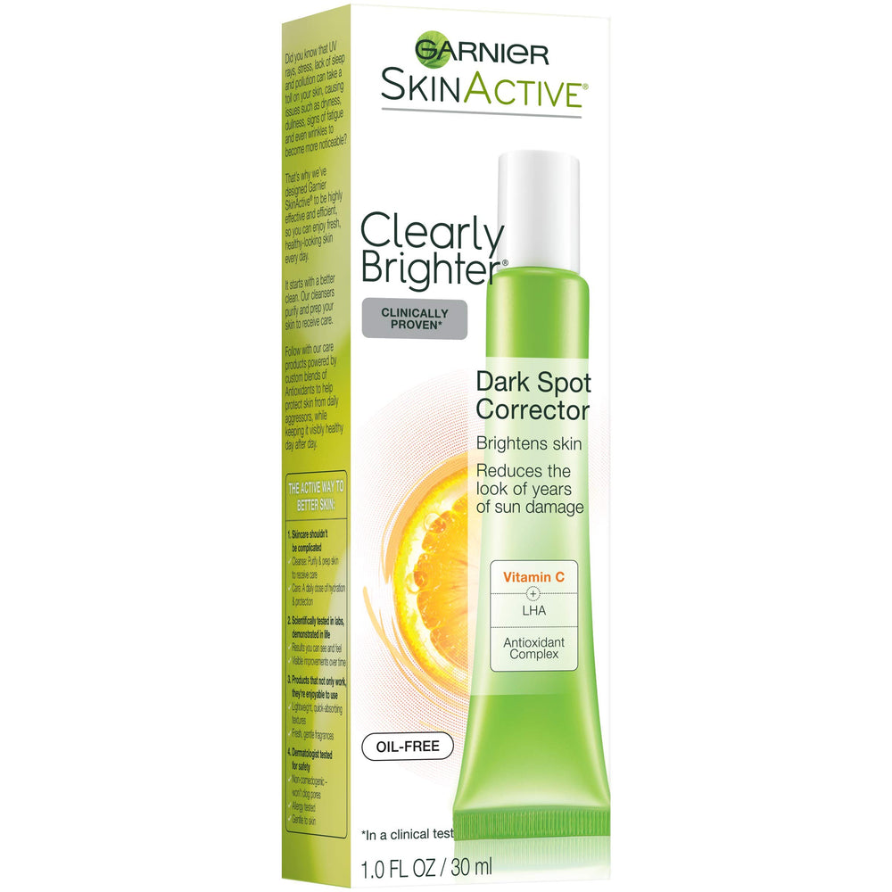 Garnier SkinActive Clearly Brighter vitamin C plus LHA antioxidant icon.