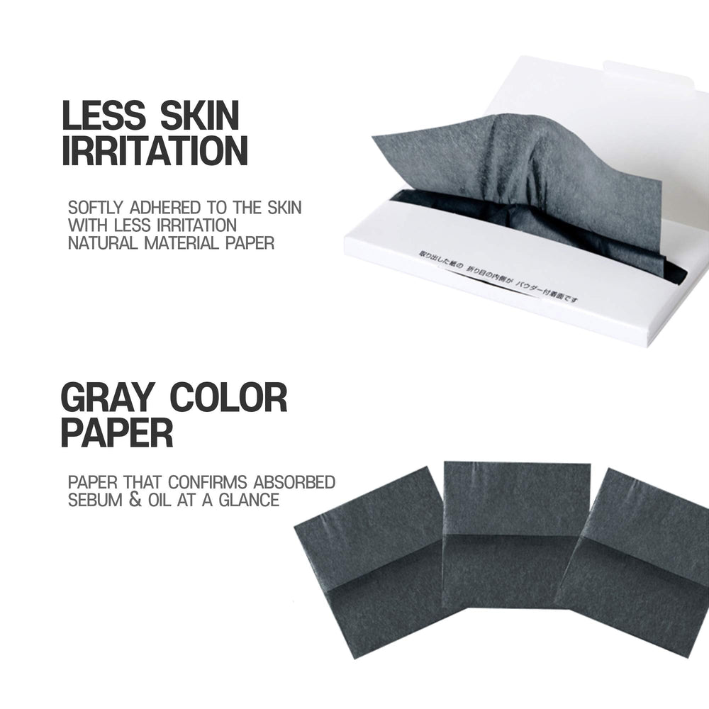 Gatsby Paper Powdered Oil Clear 70 sheets use-in-purse demonstrates quick touch-up.