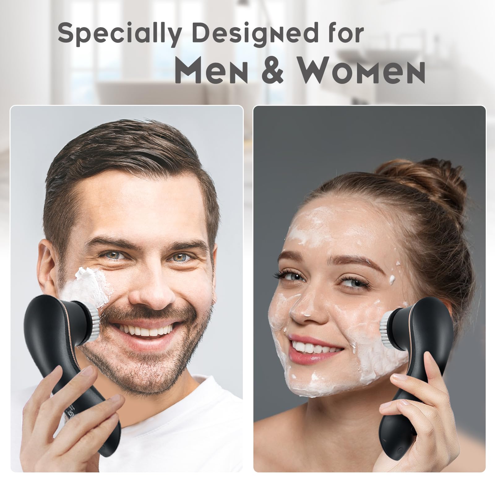 Gaurins exfoliating brush heads designed for effective impurity removal and textured skin care.