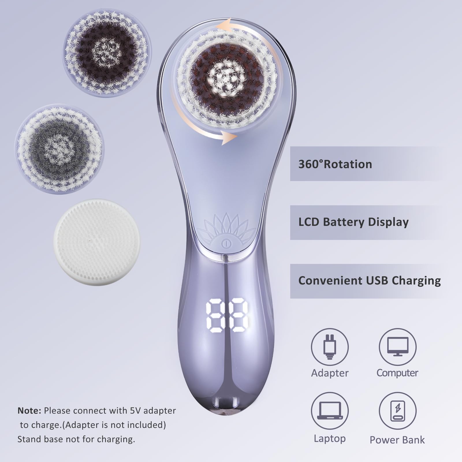 Gaurins rechargeable 2000mAh battery for long daily use between charges.