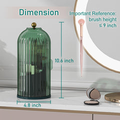 GAXmi three-compartment storage fits varied brush sizes for organized tools.