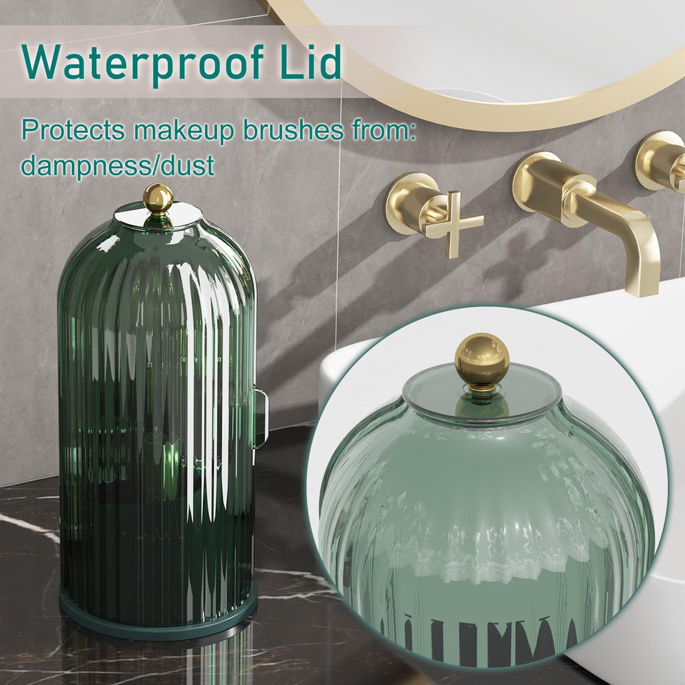 GAXmi waterproof and dustproof lid protects brushes from dampness and debris.