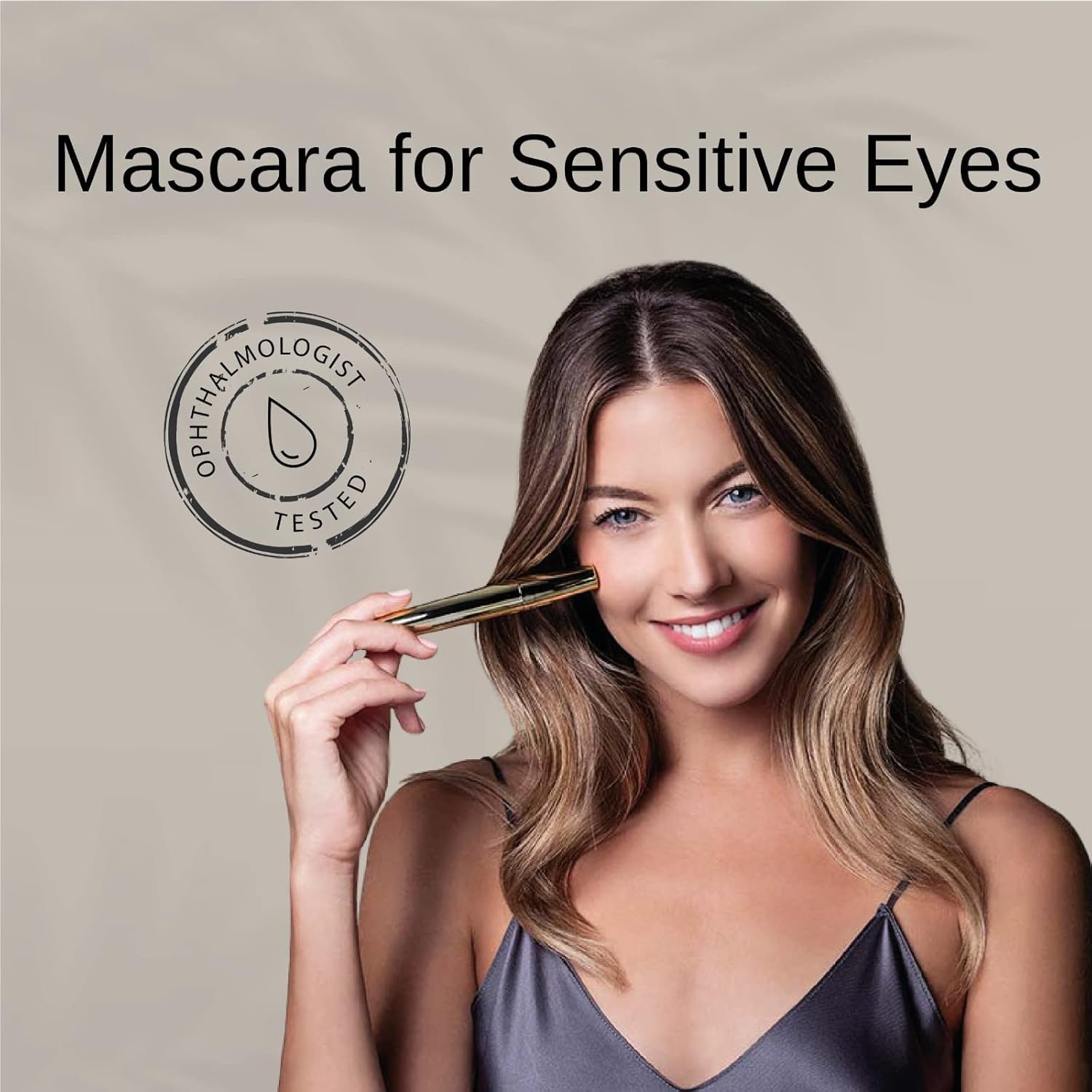 Gaya Cosmetics cruelty-free badge on brown mascara box
