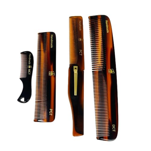 G.B.S comb set folding comb shown folded for compact travel readiness.