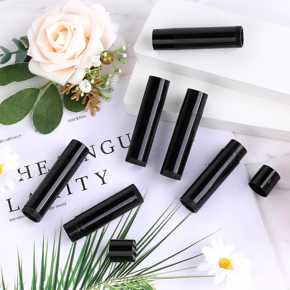 GBACHOOSE black lip balm tubes ready for personalized formulas