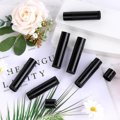 GBACHOOSE black lip balm tubes ready for personalized formulas