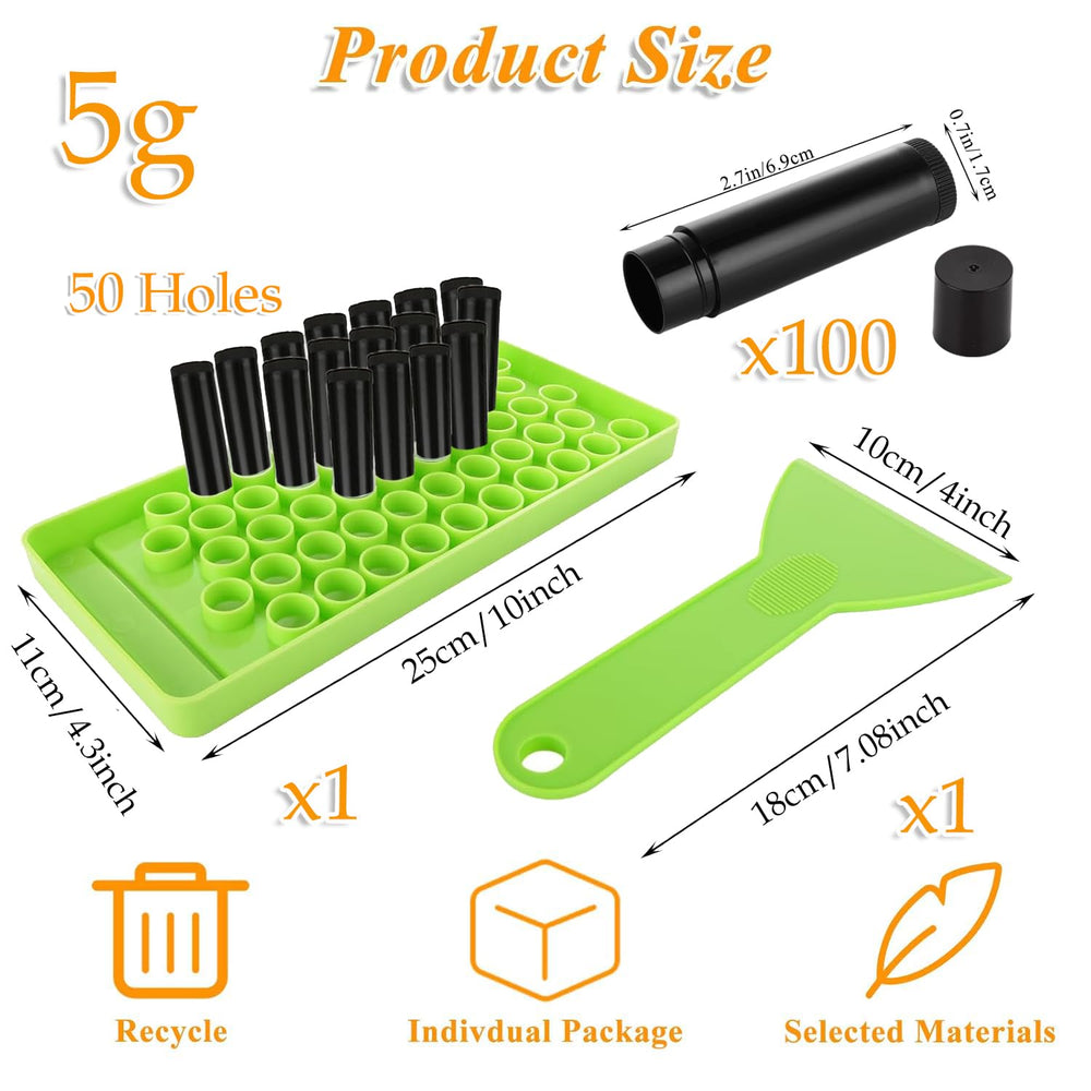 GBACHOOSE filling tray and spatula for precise lip balm pouring