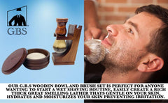 G.B.S GENTS wooden stand with mahogany finish keeps tools dry and organized