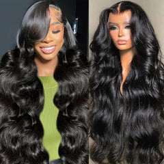 GBUN 13x6 lace-front wig full-length body wave 28 inch for natural daily wear