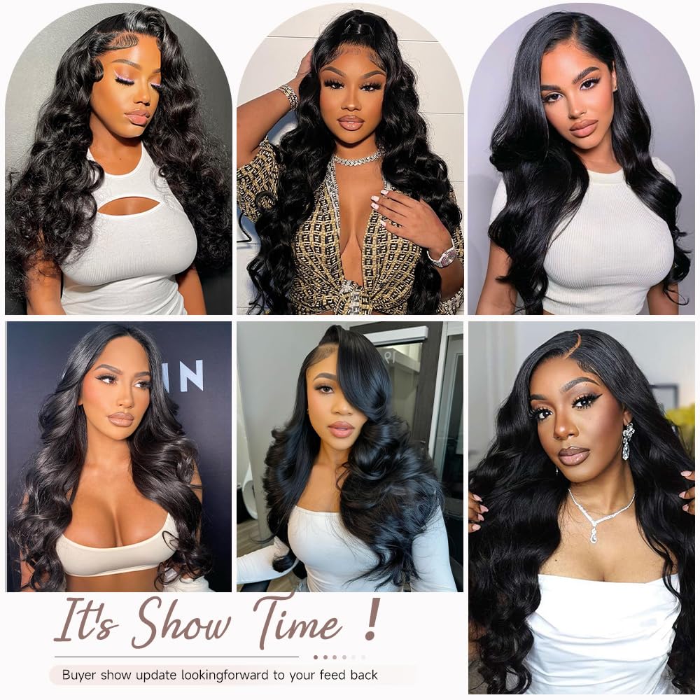 GBUN natural color human hair wig ready for heat styling and custom color