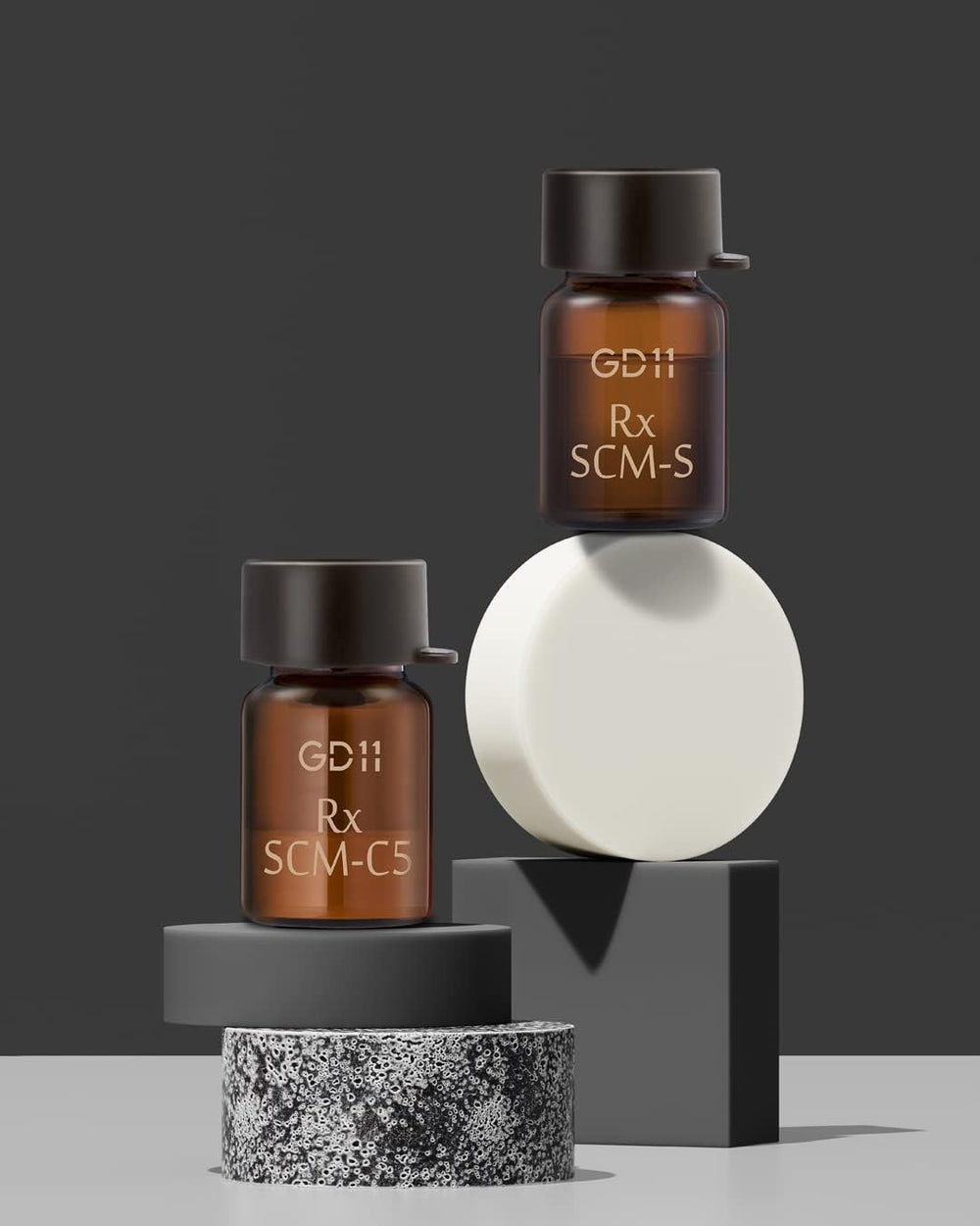GD11 Rx SCM Program Exosome Facial Serum highlights oligo peptide-1 for potential elasticity renewal.