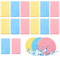 Gddochn pink compressed facial sponge for makeup removal and gentle cleansing.