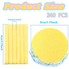 Gddochn yellow compressed facial sponge ready for daily cleansing.