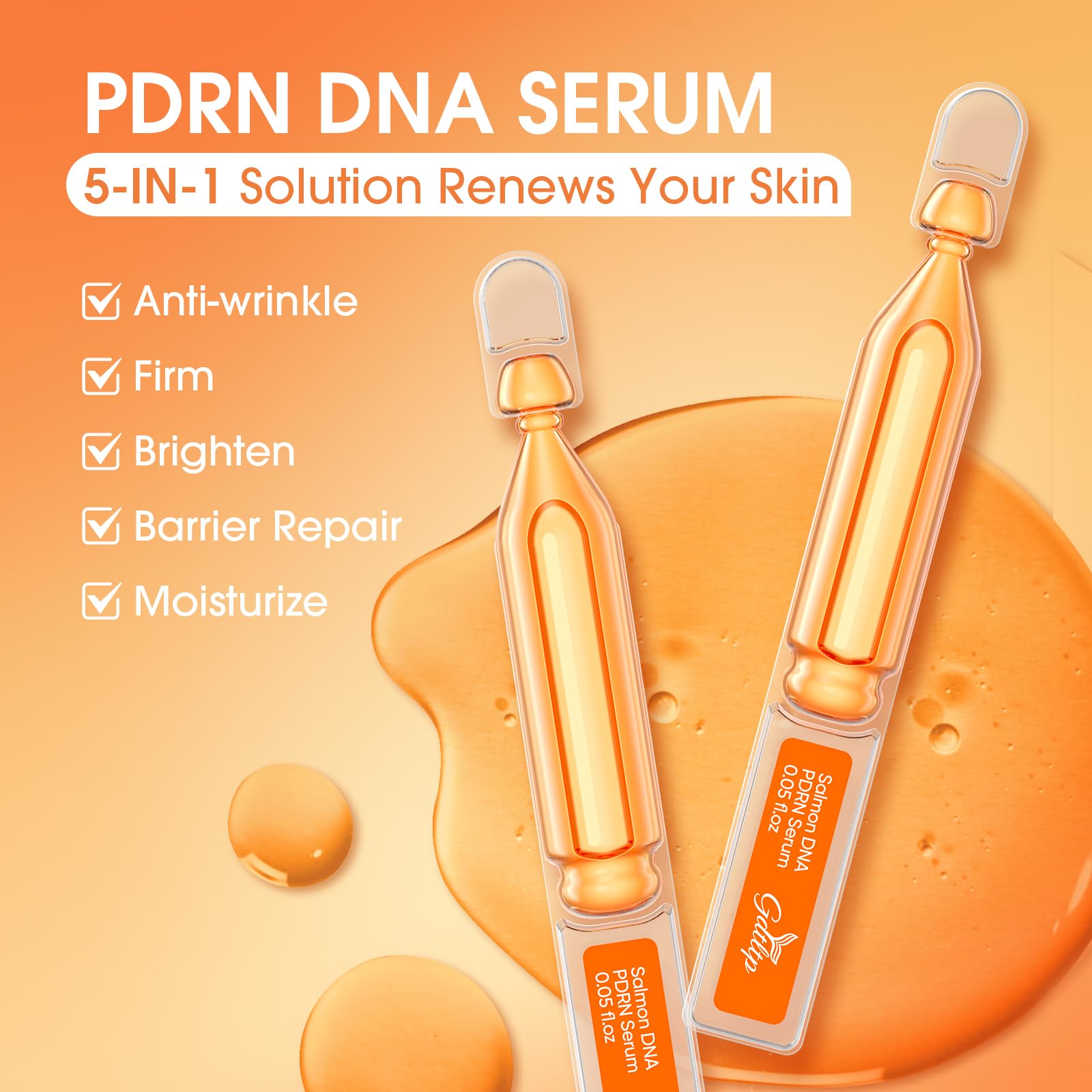 GDTLTP Salmon DNA Serum ampoules set for convenient daily use.