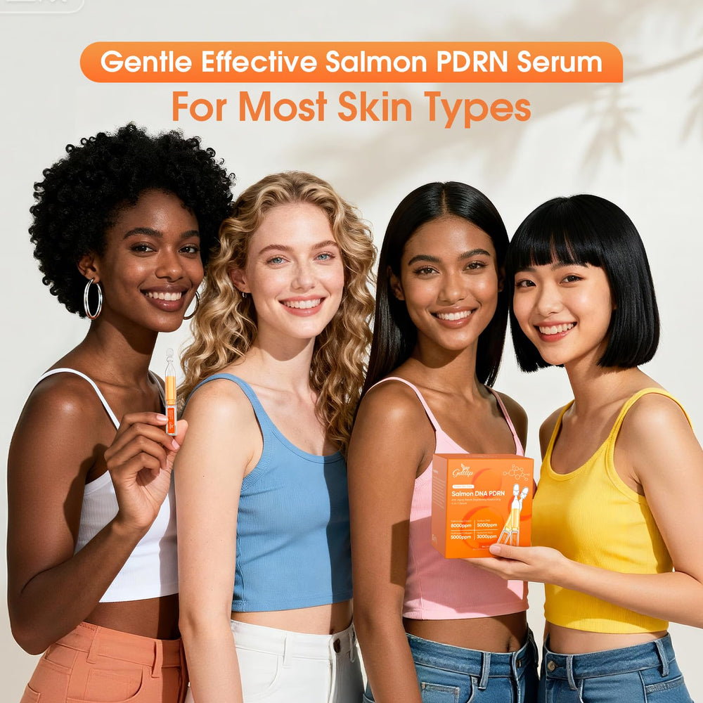 GDTLTP Salmon DNA Serum texture close-up suitable for sensitive skin routines.