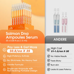 GDTLTP Salmon egg ampoule close-up highlights premium regeneration ingredients.