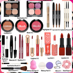 GDWDGJ makeup advent calendar 24-pcs interior reveals varied cosmetics for daily looks.
