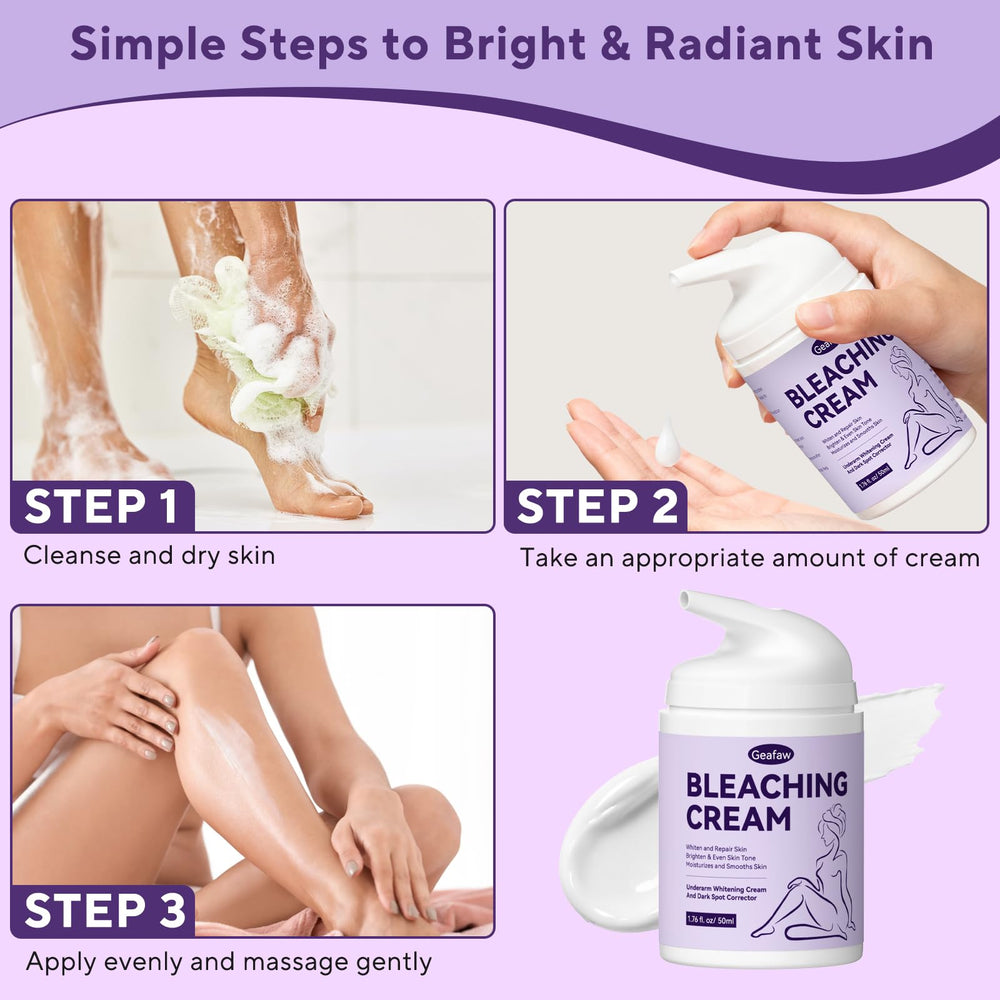 GEAFAW Skin Bleaching Cream texture close-up with hydrating formula.