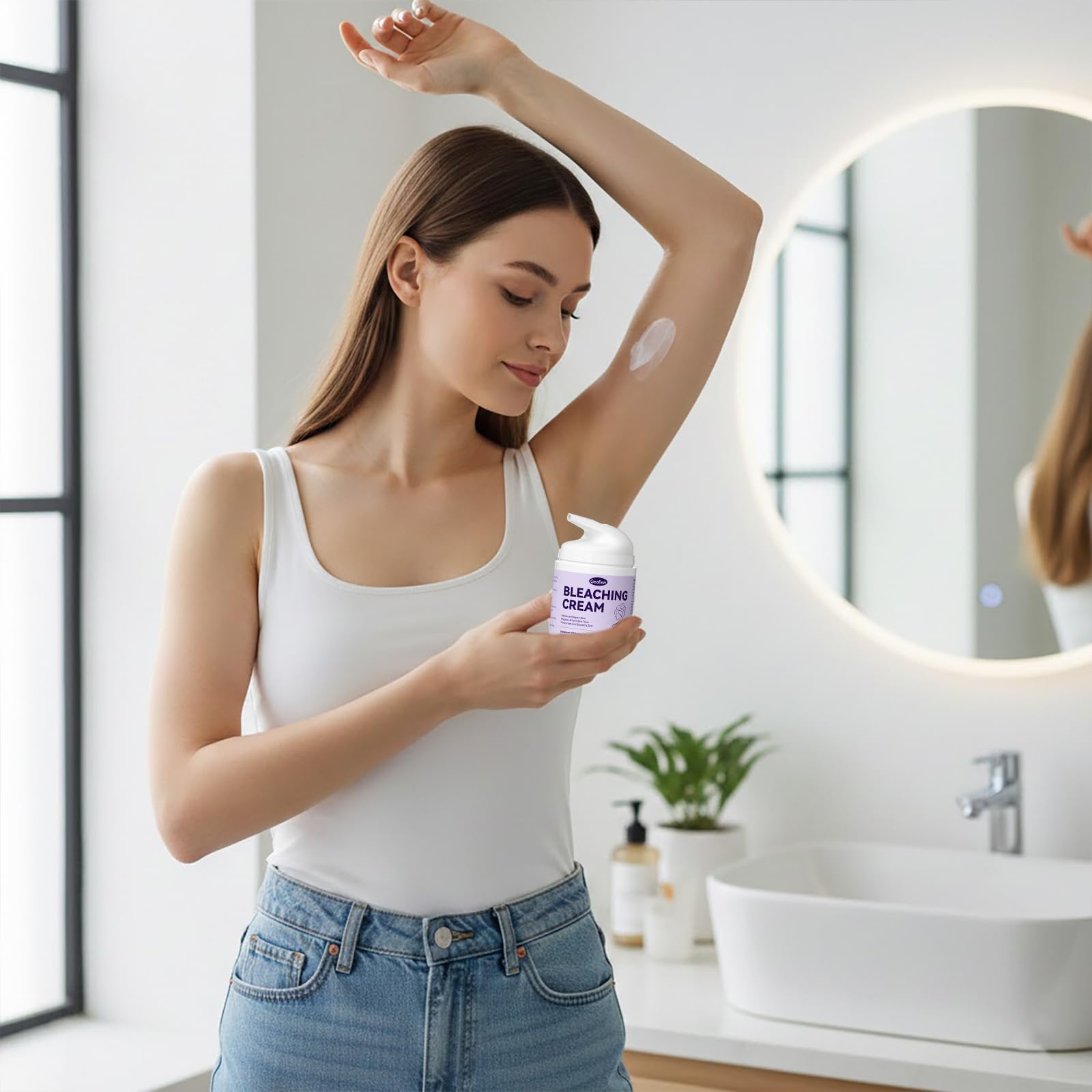 GEAFAW fragrance-free formula bottle emphasizing soothing, non-irritating care.