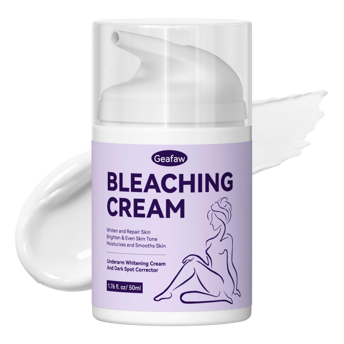 GEAFAW Skin Bleaching Cream bottle with vitamin C for even-toned facial skin.
