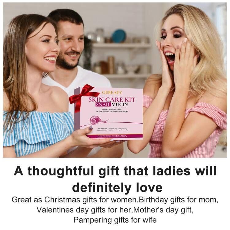 GEBEATY snail mucin eye cream tube for hydration and soothing.