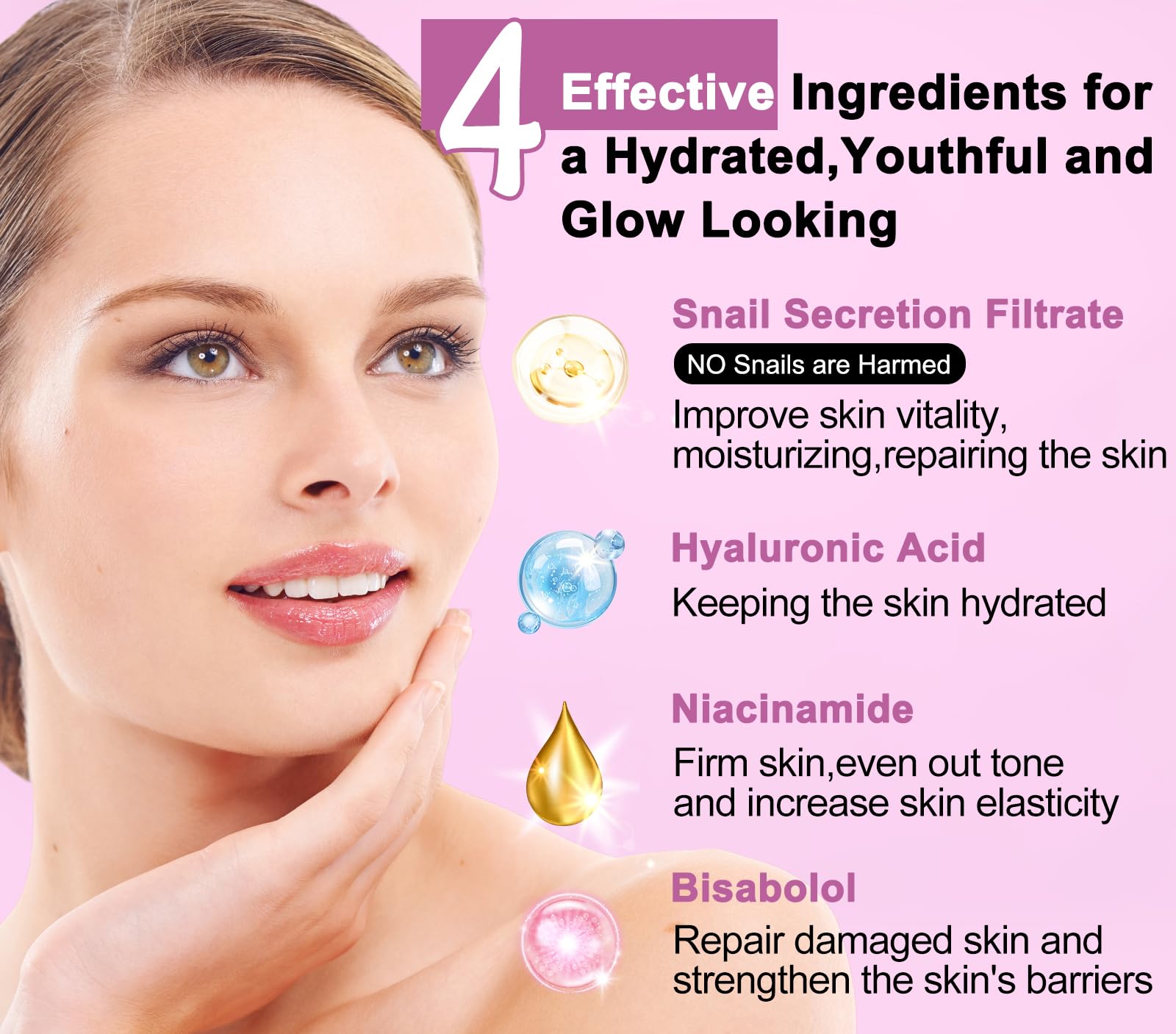 GEBEATY snail mucin makeup remover bottle for gentle cleansing and hydration.